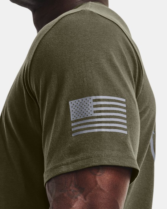 Men's UA Freedom Flag Bold T-Shirt, Green, pdpMainDesktop image number 3